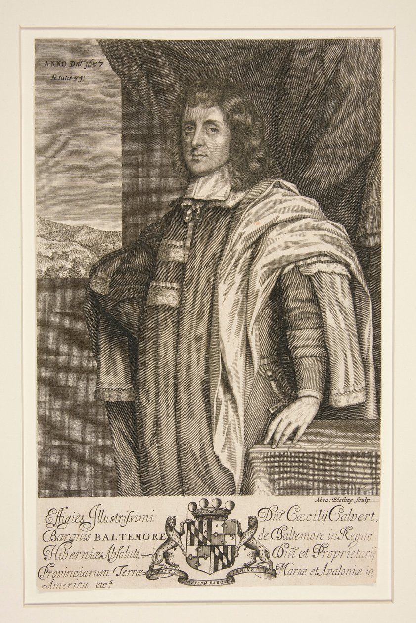 Cecilius Calvert, 2. baron af Baltimore af Abraham Blooteling