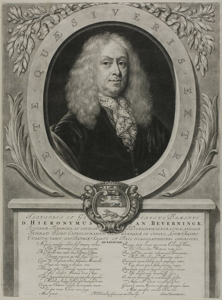 Portræt af D. Hieronymous van Beverningk af Abraham Blooteling