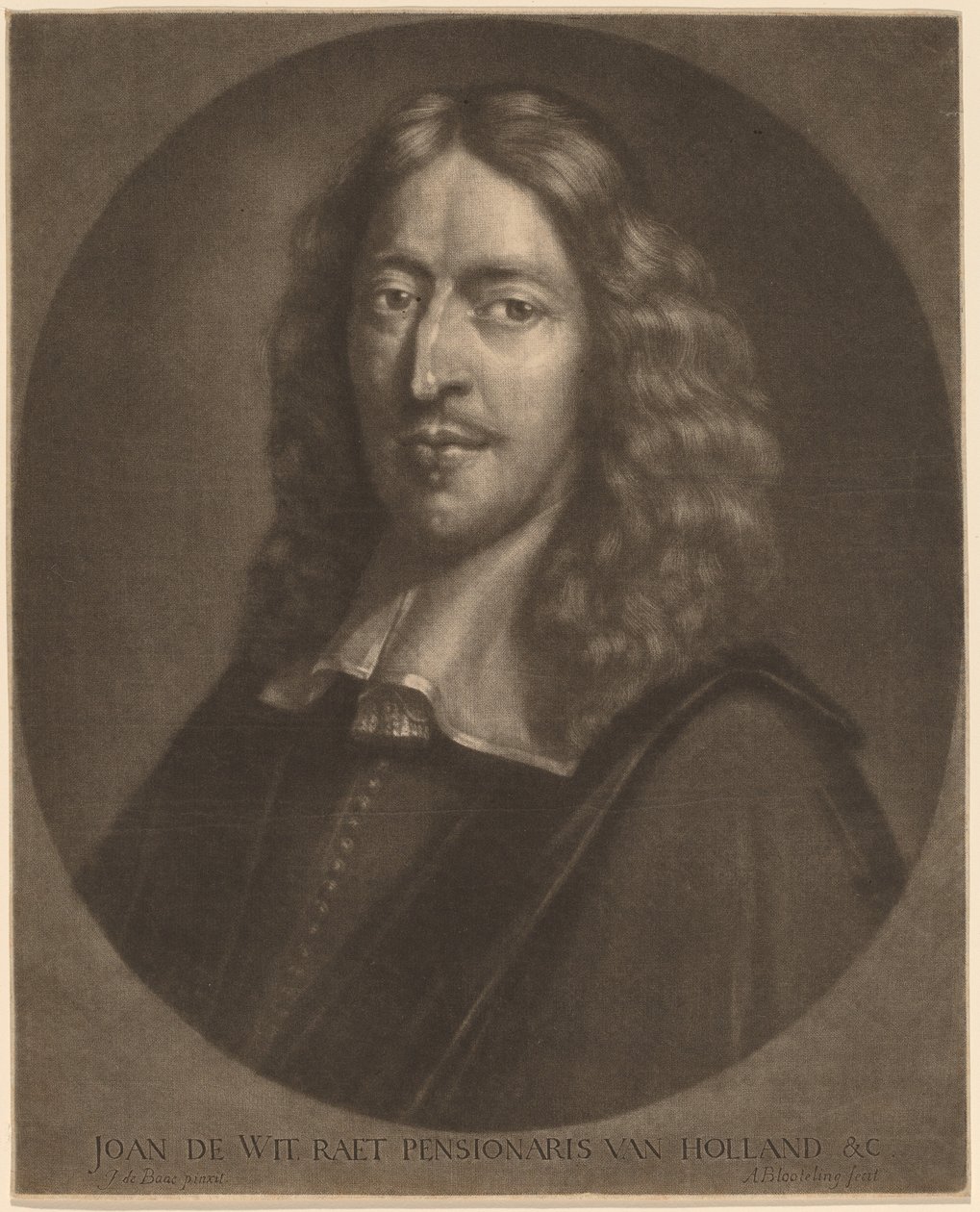 Johan de Wit af Abraham Blooteling after Pieter van der Banck