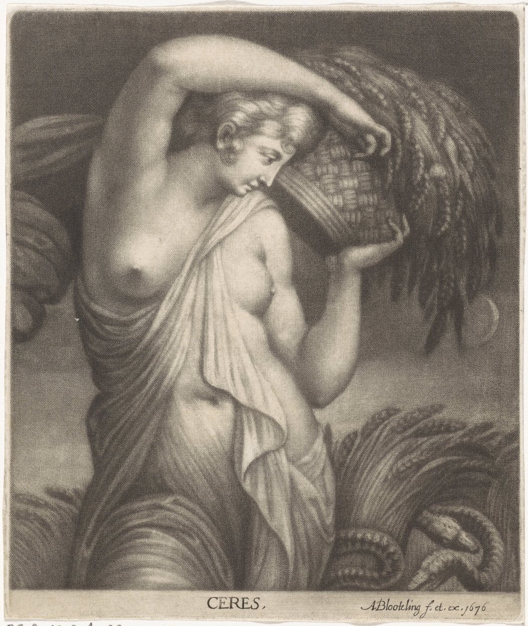 Ceres i en kornmark Ceres (titel på objekt) af Abraham Bloteling