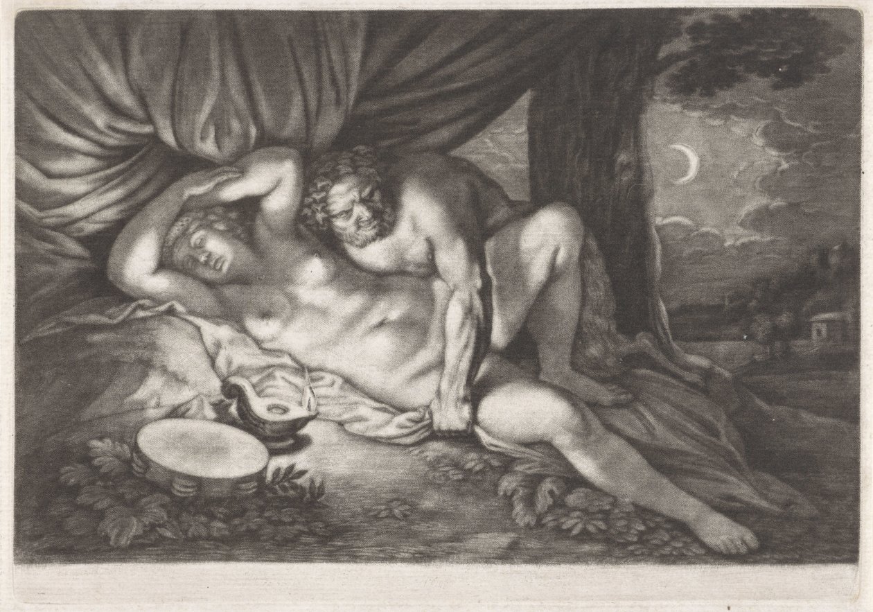 Jupiter og Antiope af Abraham Bloteling
