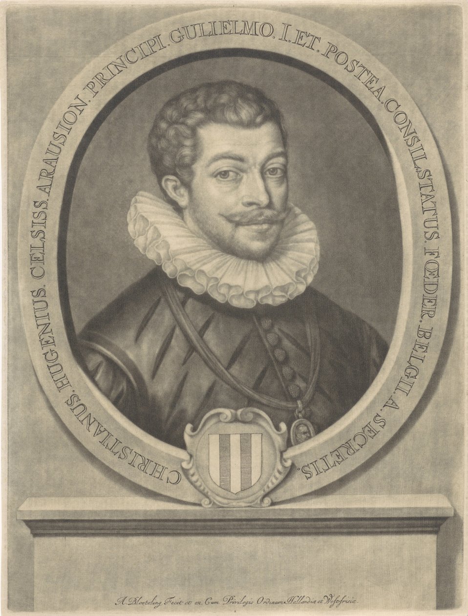 Portræt af Christiaan Huygens af Abraham Bloteling