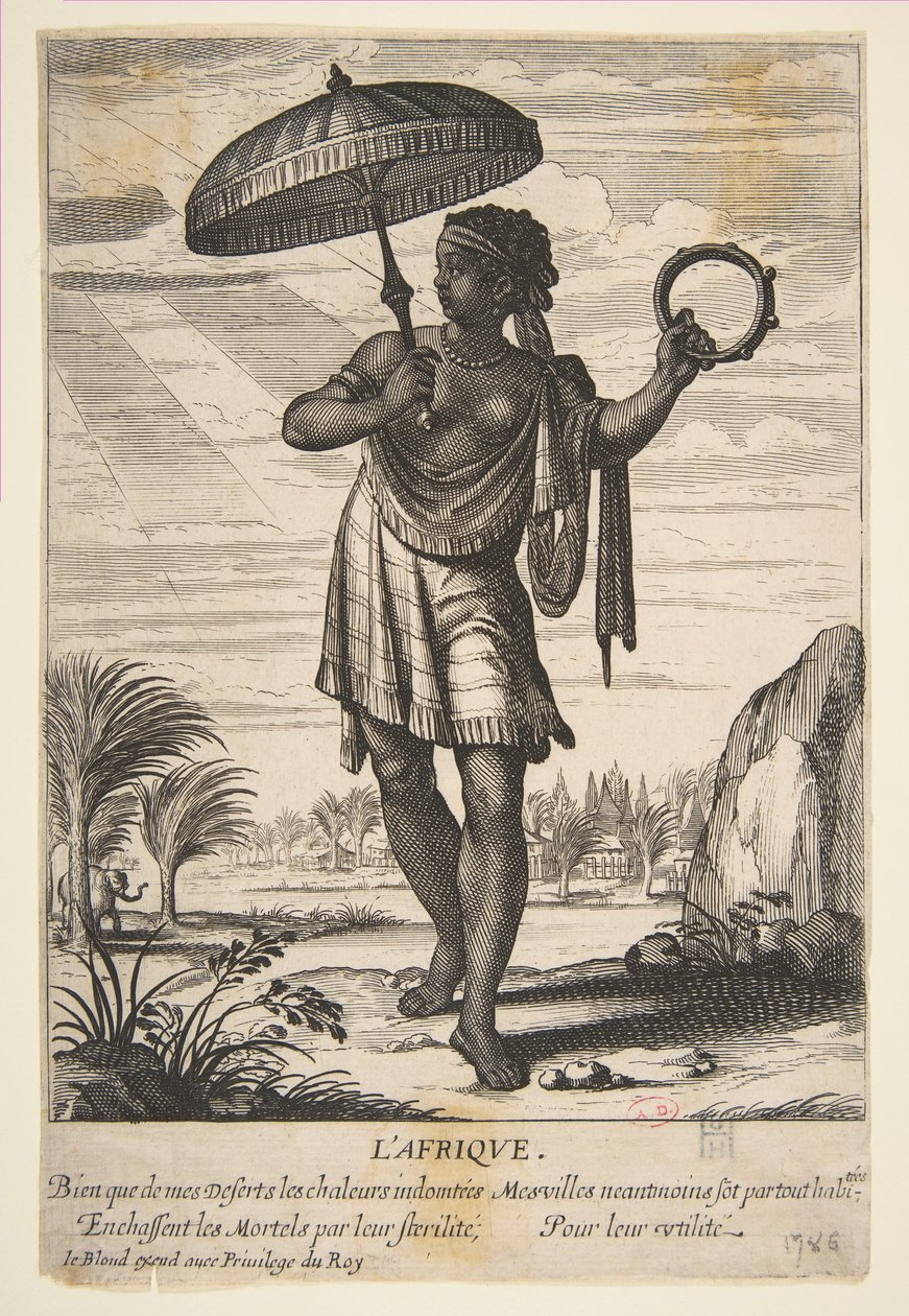 Afrika, midten til slutningen af det 17. århundrede. af Abraham Bosse
