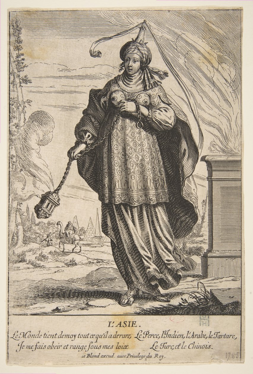Asien, midten til slutningen af det 17. århundrede. af Abraham Bosse