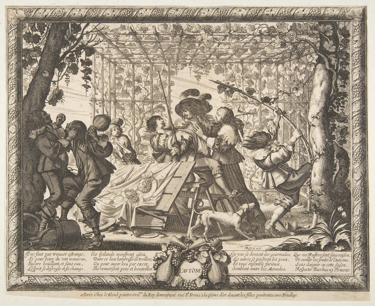 Efterår Efterår, ca. 1637. af Abraham Bosse