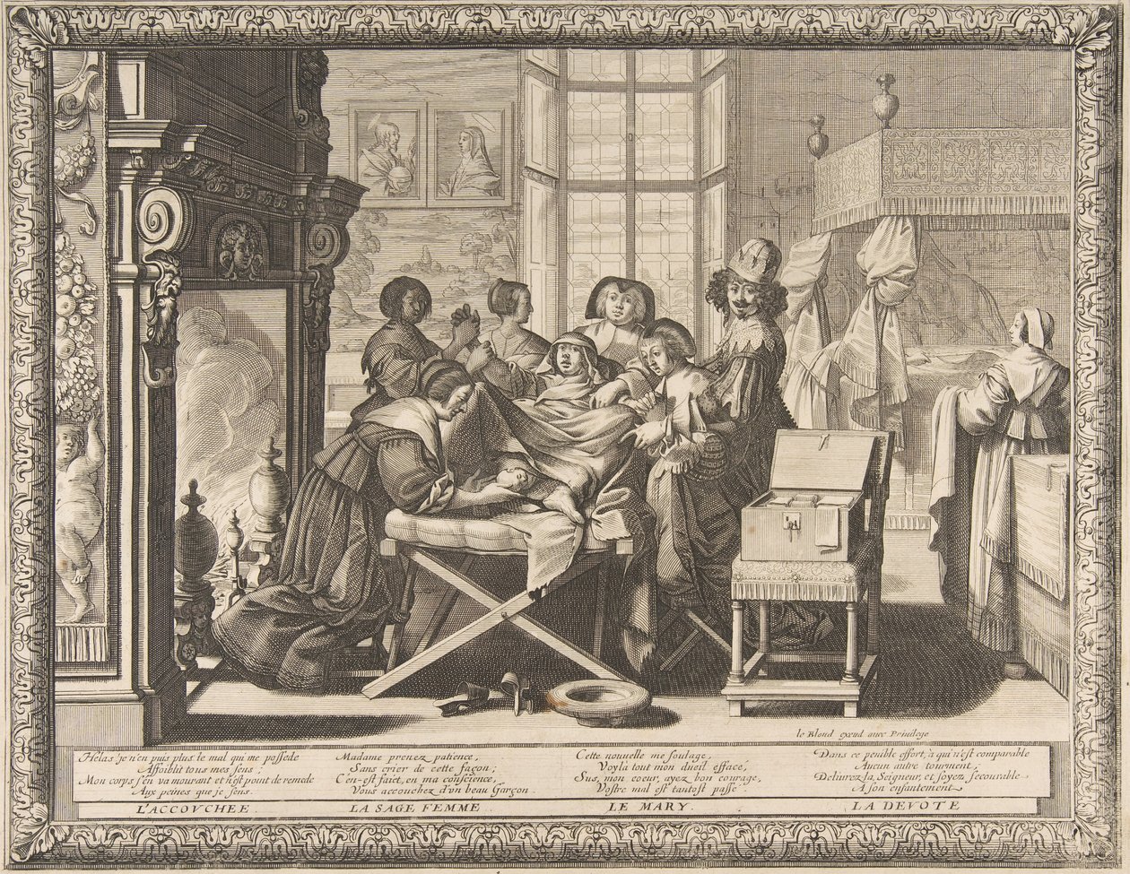 Fødsel, 1633. af Abraham Bosse