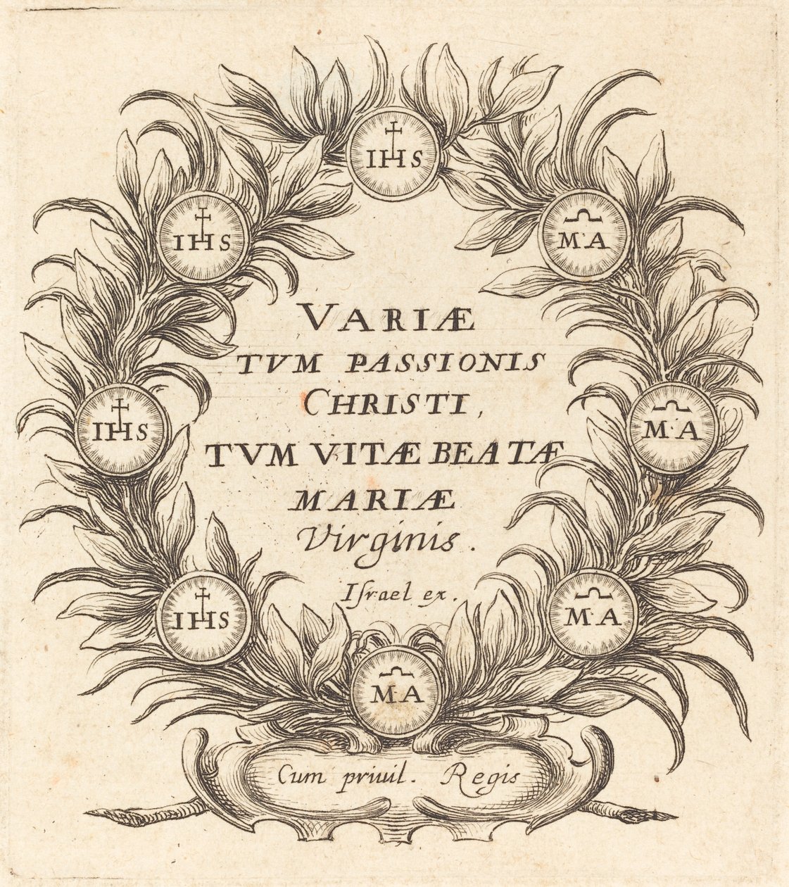 Frontispice til Callots "The Mysteries of the Passion" af Abraham Bosse