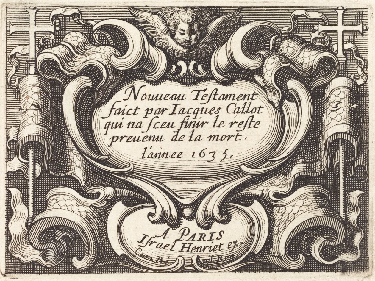 Frontispice til Callots "Det Nye Testamente" af Abraham Bosse