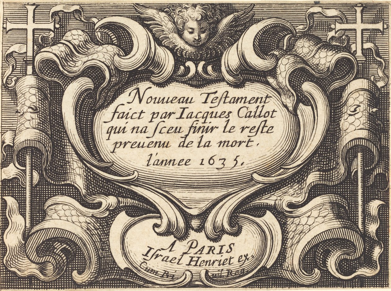 Frontispice til Callots "Det Nye Testamente" af Abraham Bosse