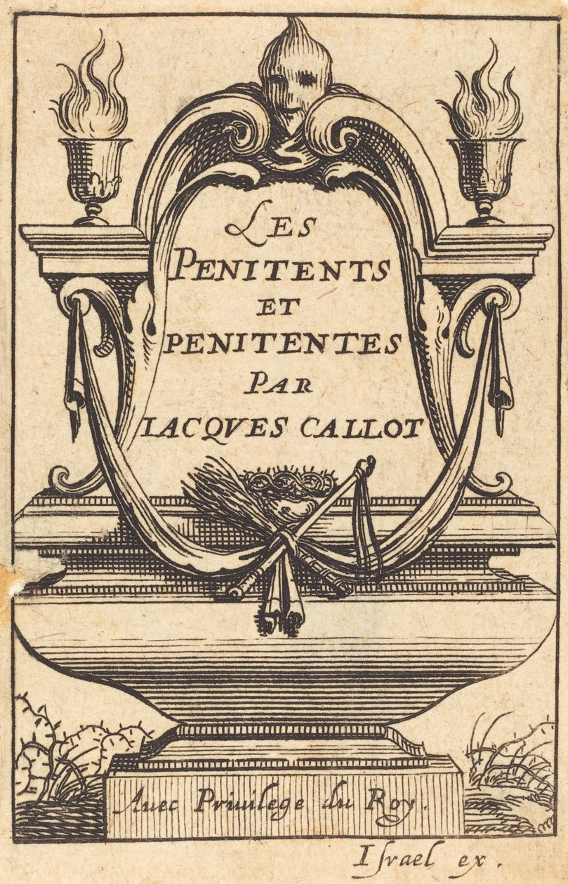 Frontispice til Callots "The Penitents" af Abraham Bosse