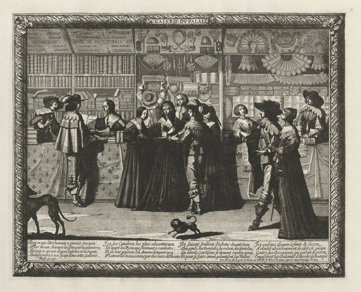 Paris-galleriet, 1640. af Abraham Bosse