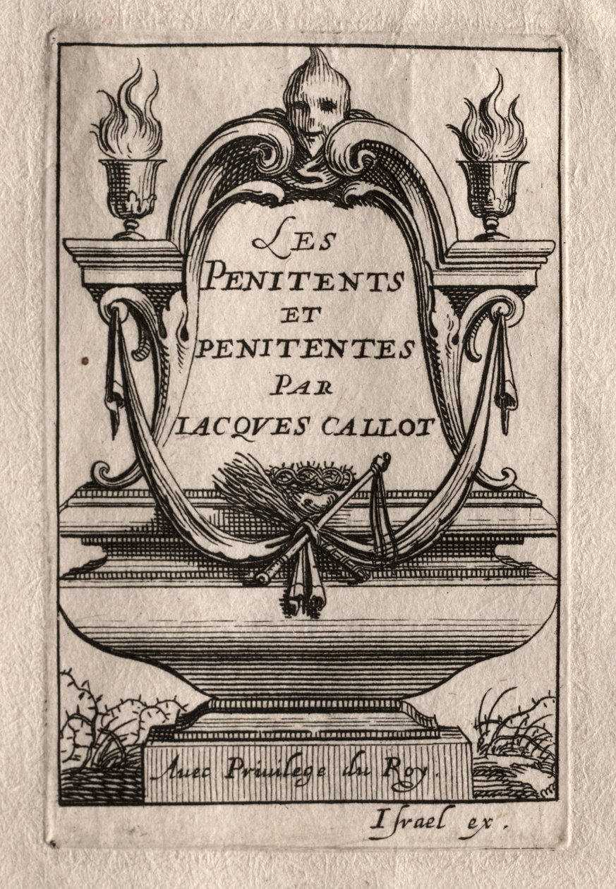 The Penitents: Frontispice af Abraham Bosse