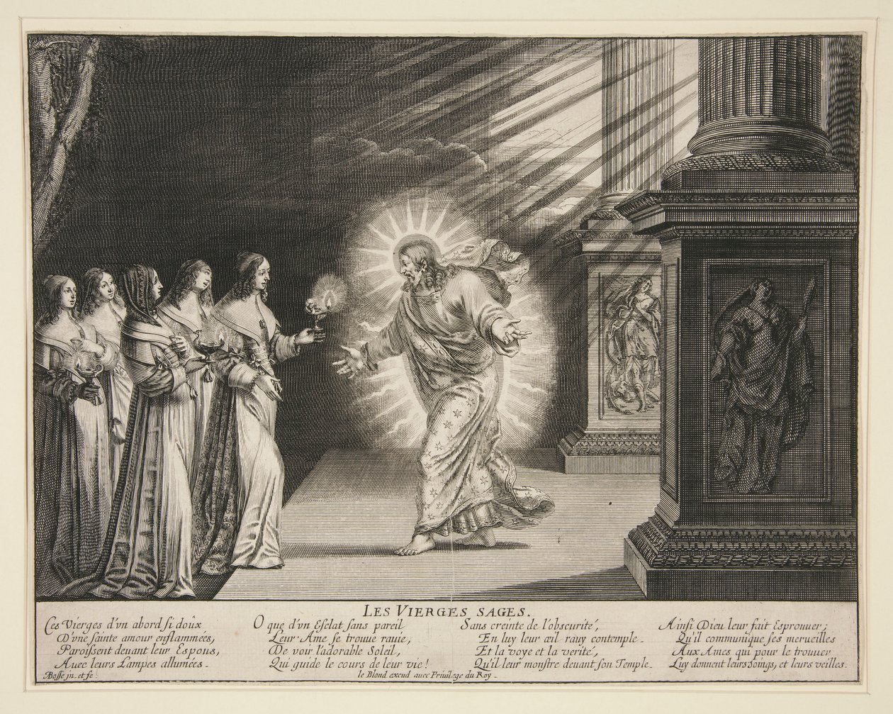 The Wise Virgins: The Foolish Virgins (6 af 7 tryk i serien) af Abraham Bosse