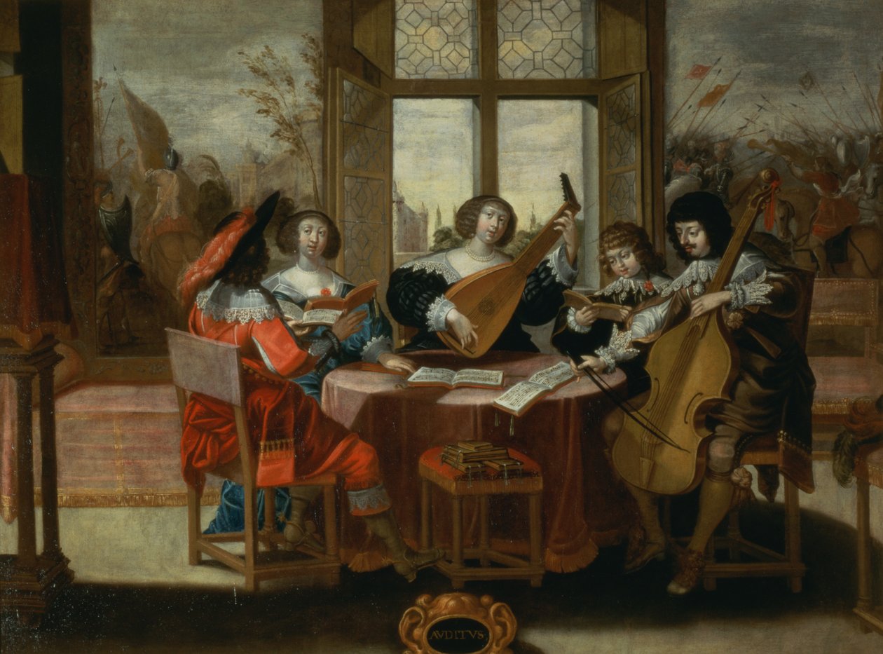 De fem sanser - Hørelse af Abraham Bosse