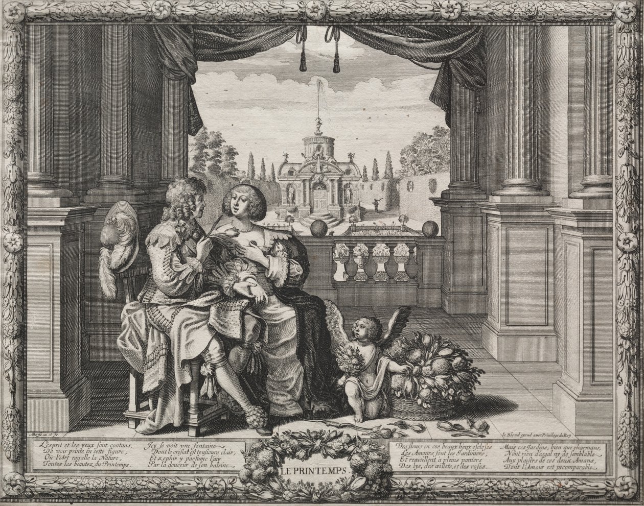 De fire årstider af Abraham Bosse