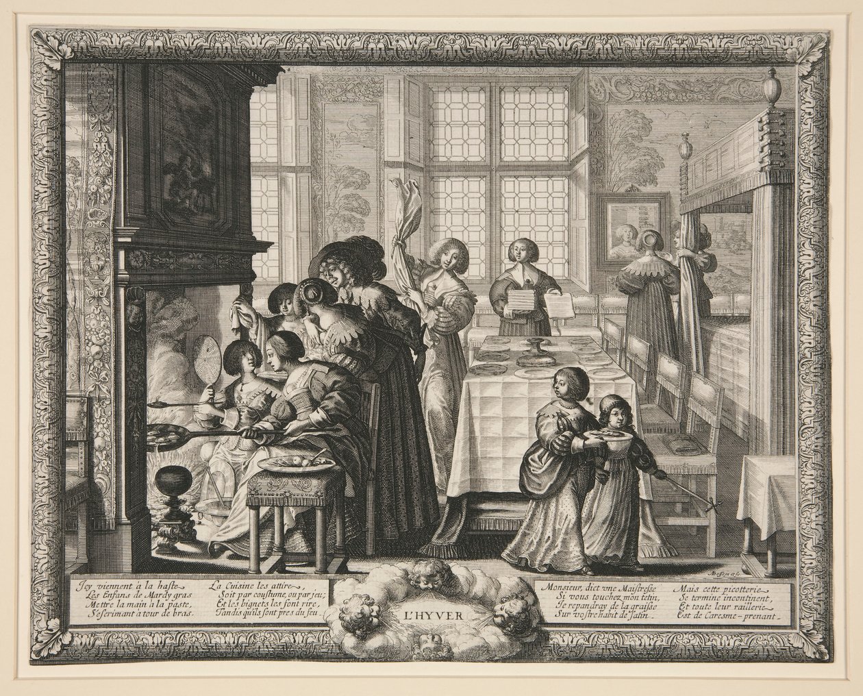 De fire årstider: Vinter af Abraham Bosse