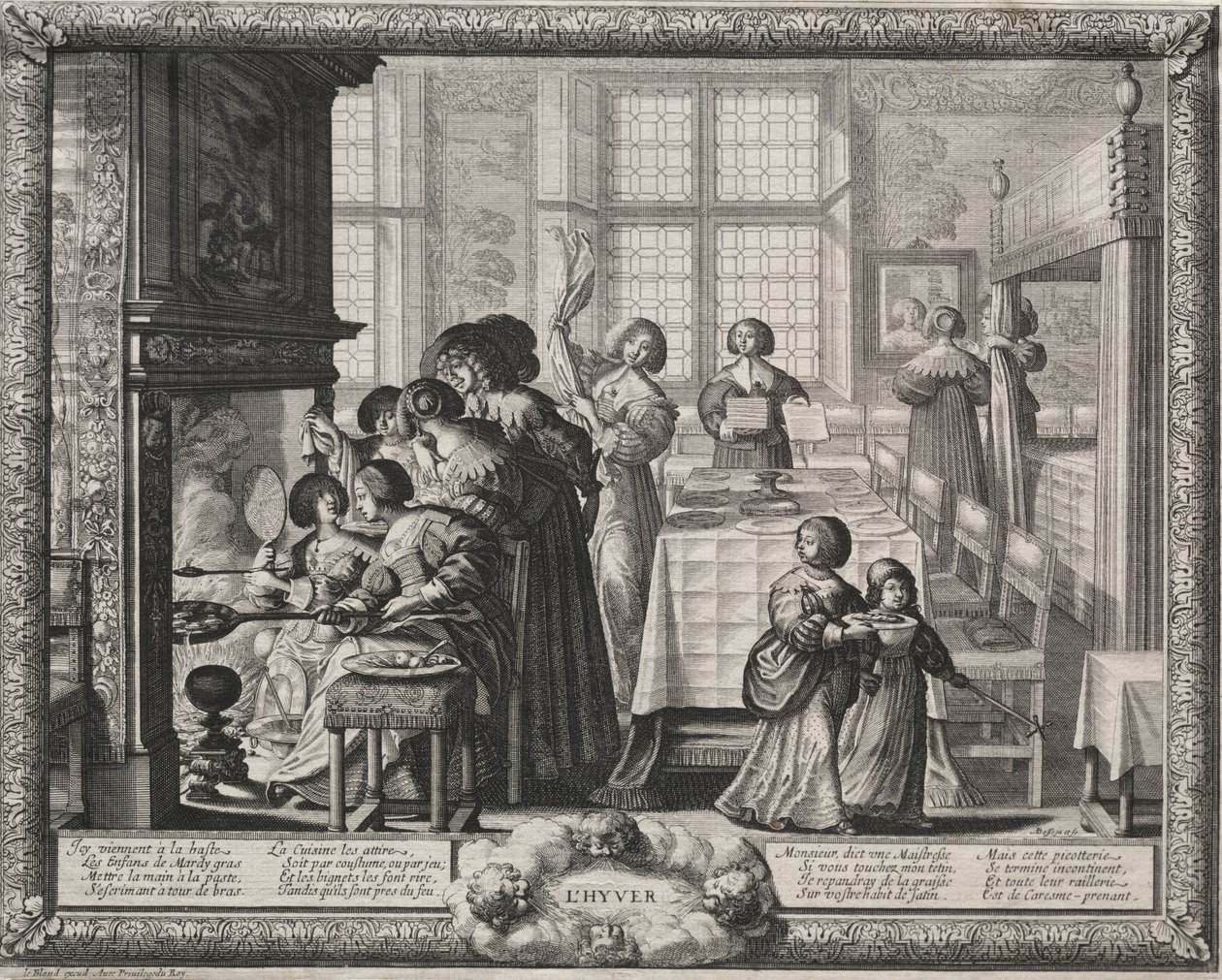 De fire årstider: vinter, 1635. af Abraham Bosse