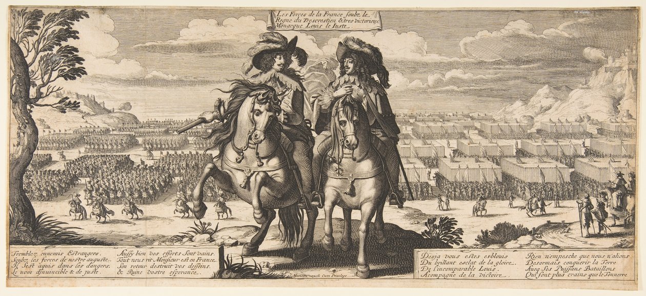 De franske styrker: Louis XIII og Gaston d