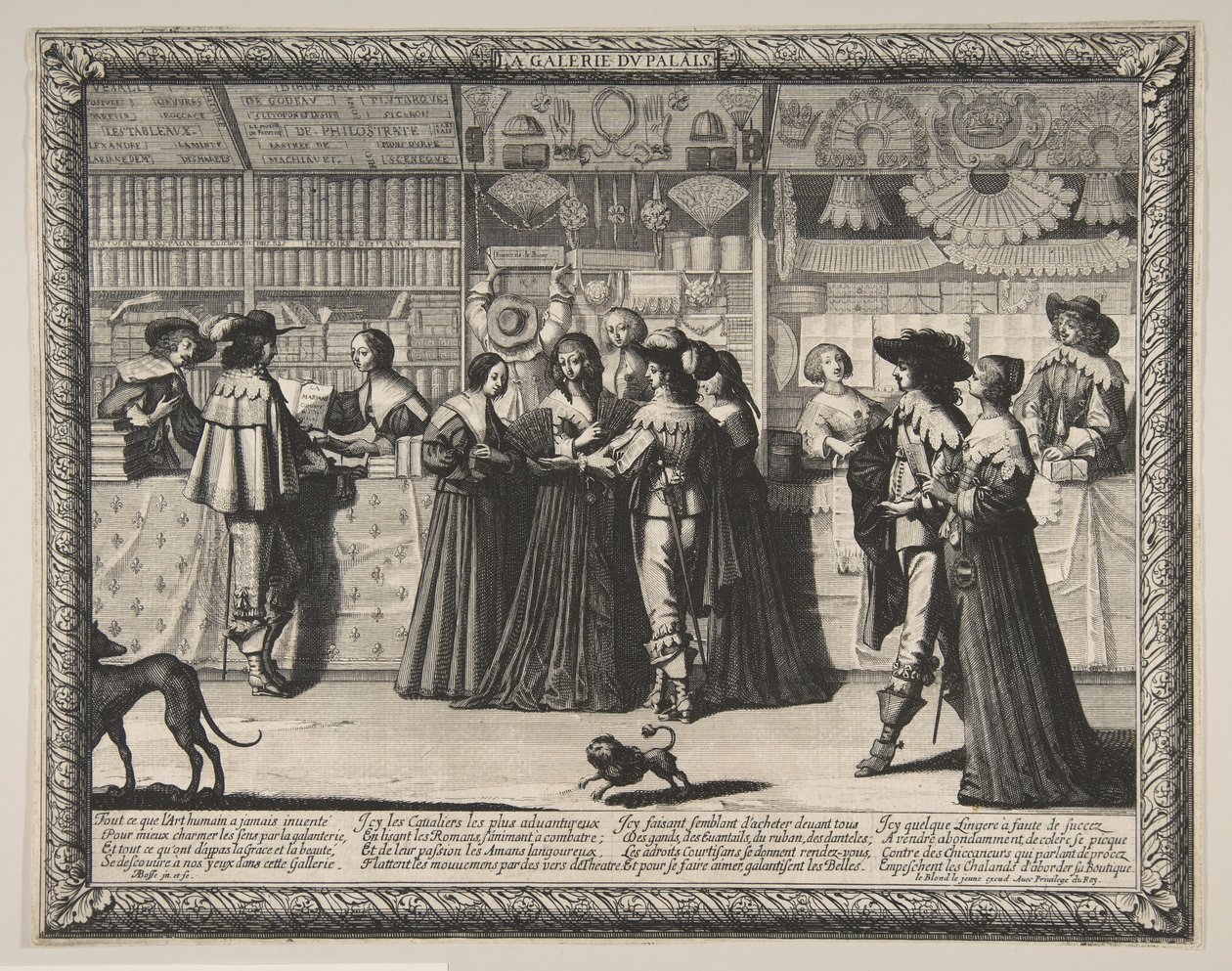 Galleriet i Justitspaladset, ca. 1638. af Abraham Bosse