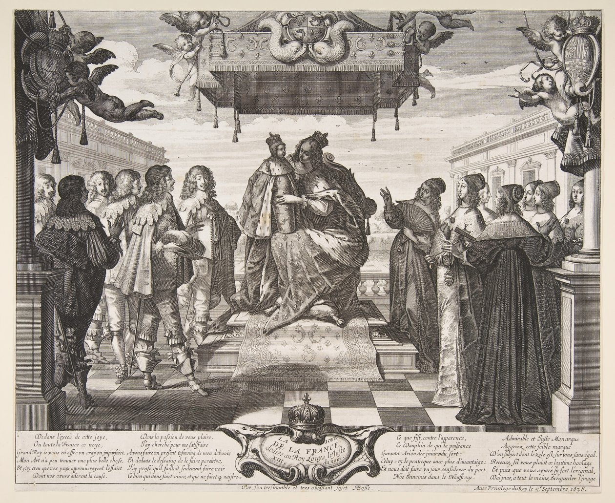 Frankrigs glæde, 1638. af Abraham Bosse