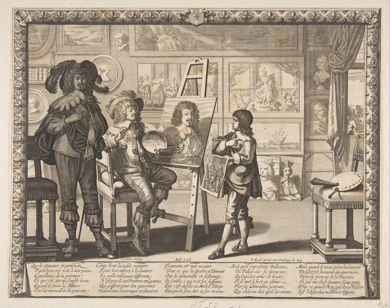 Maleren, ca. 1642. af Abraham Bosse