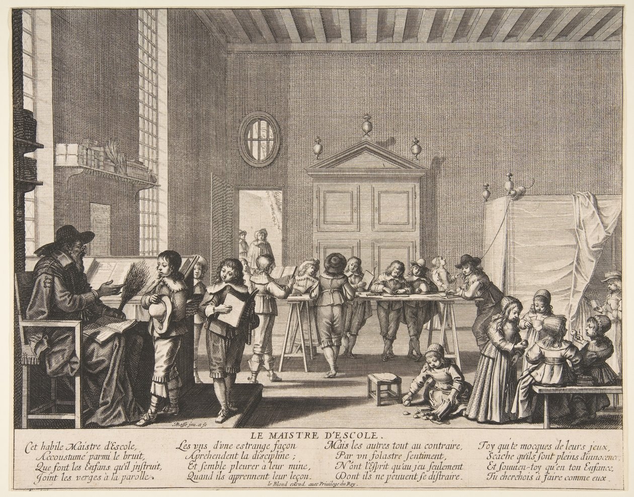 Skolemesteren, ca. 1635-38. af Abraham Bosse