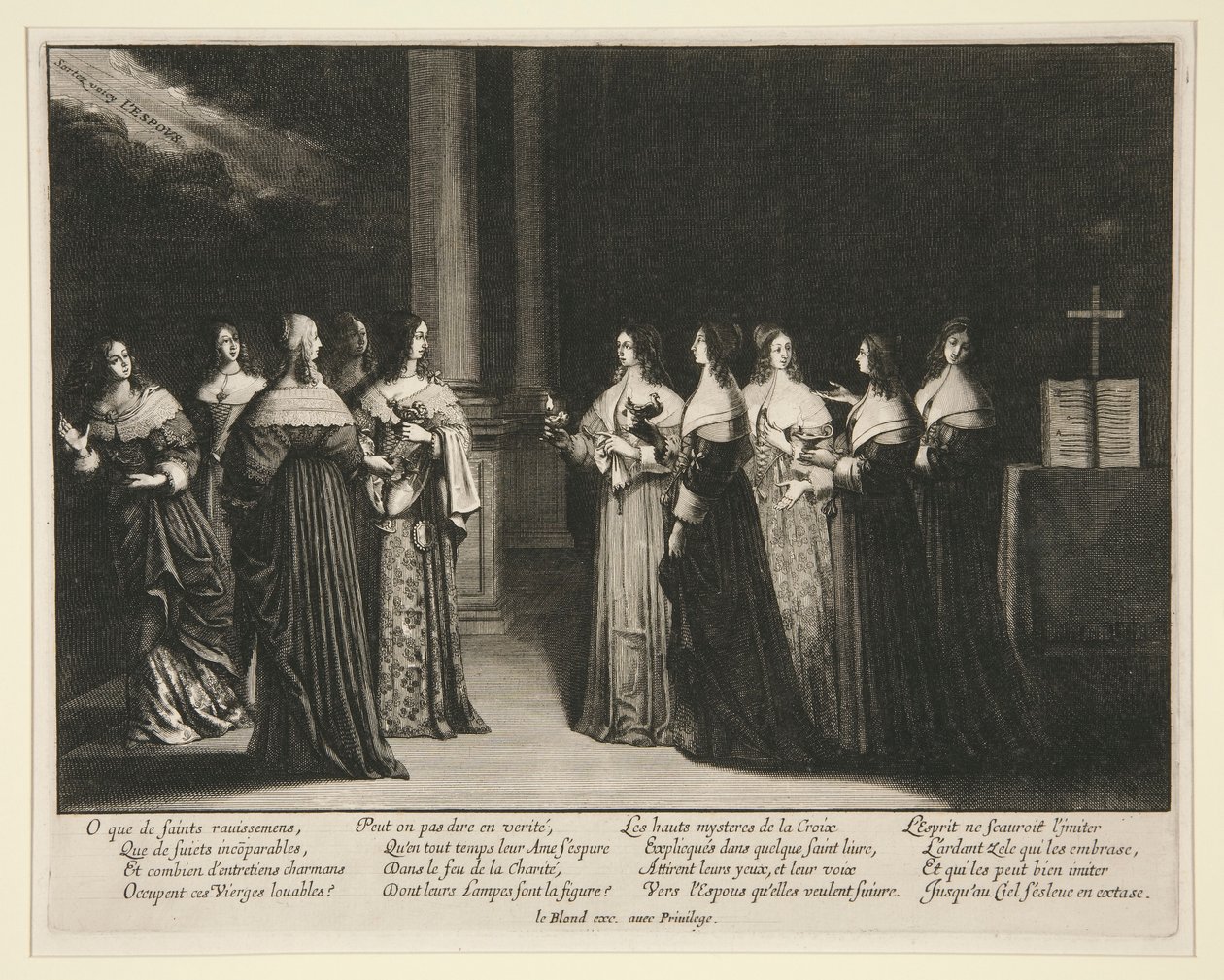 De kloge og tåbelige Jomfruer af Abraham Bosse