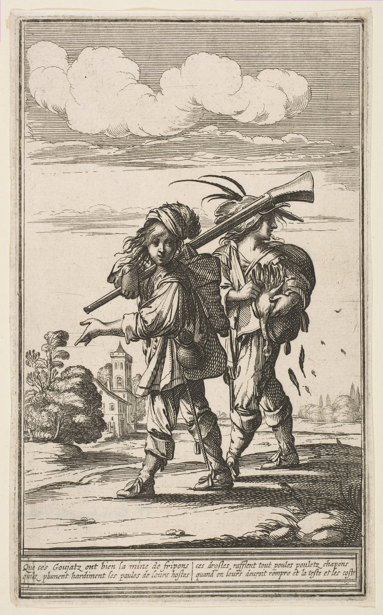 To Marauders, midten til slutningen af det 17. århundrede. af Abraham Bosse