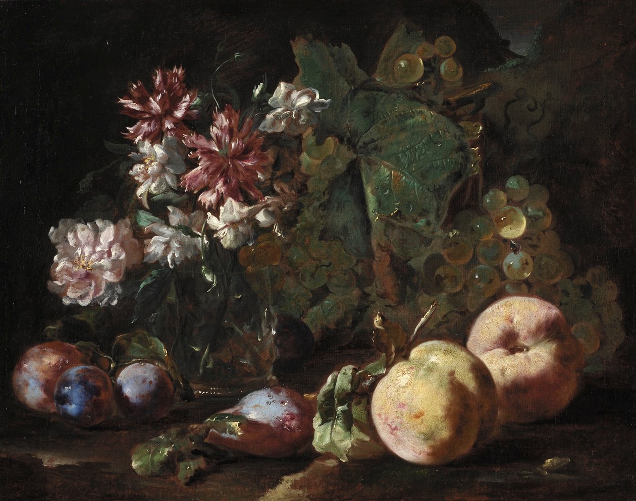 Stilleben med frugt og blomster af Abraham Brueghel