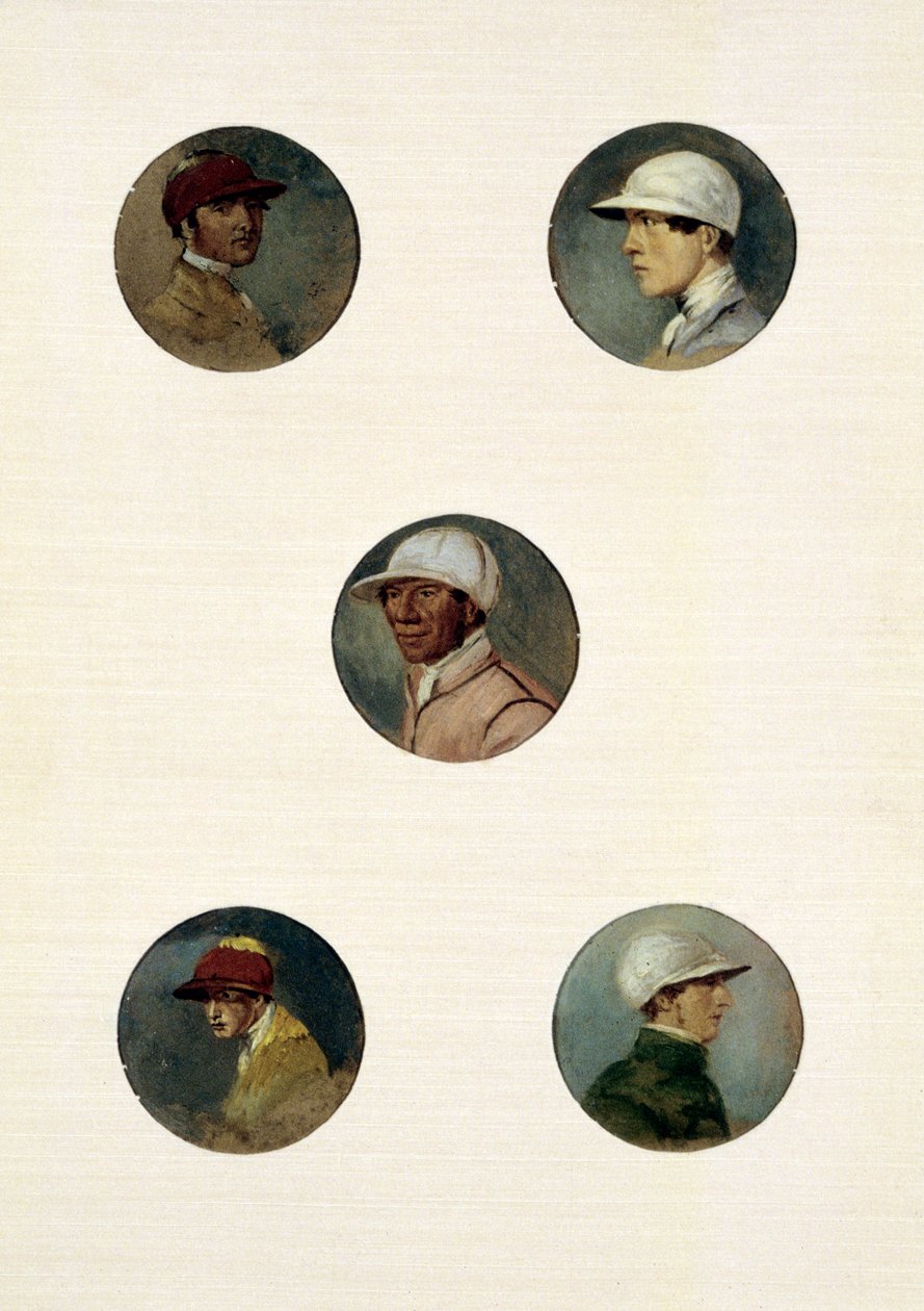 Studier af jockeyer (olie på lærred) af Abraham Cooper