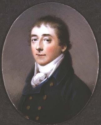 Miniature af en ukendt mand af Abraham Daniel