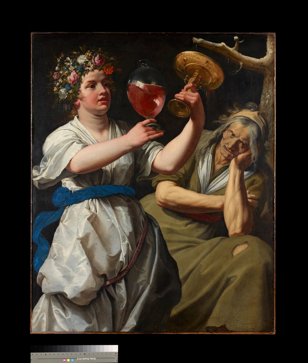 Allegori om glæde og melankoli, 1628 af Abraham Janssens