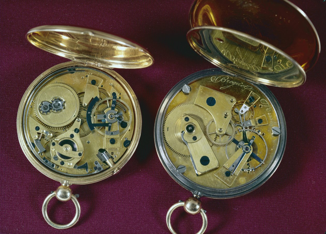 To ure, lavet i Paris (guld) af Abraham Louis Breguet