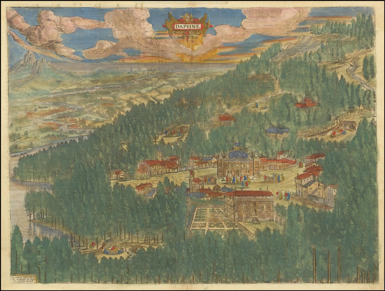 1624 imaginær visning af Daphne i Antiokia af Abraham Ortelius af Abraham Ortelius