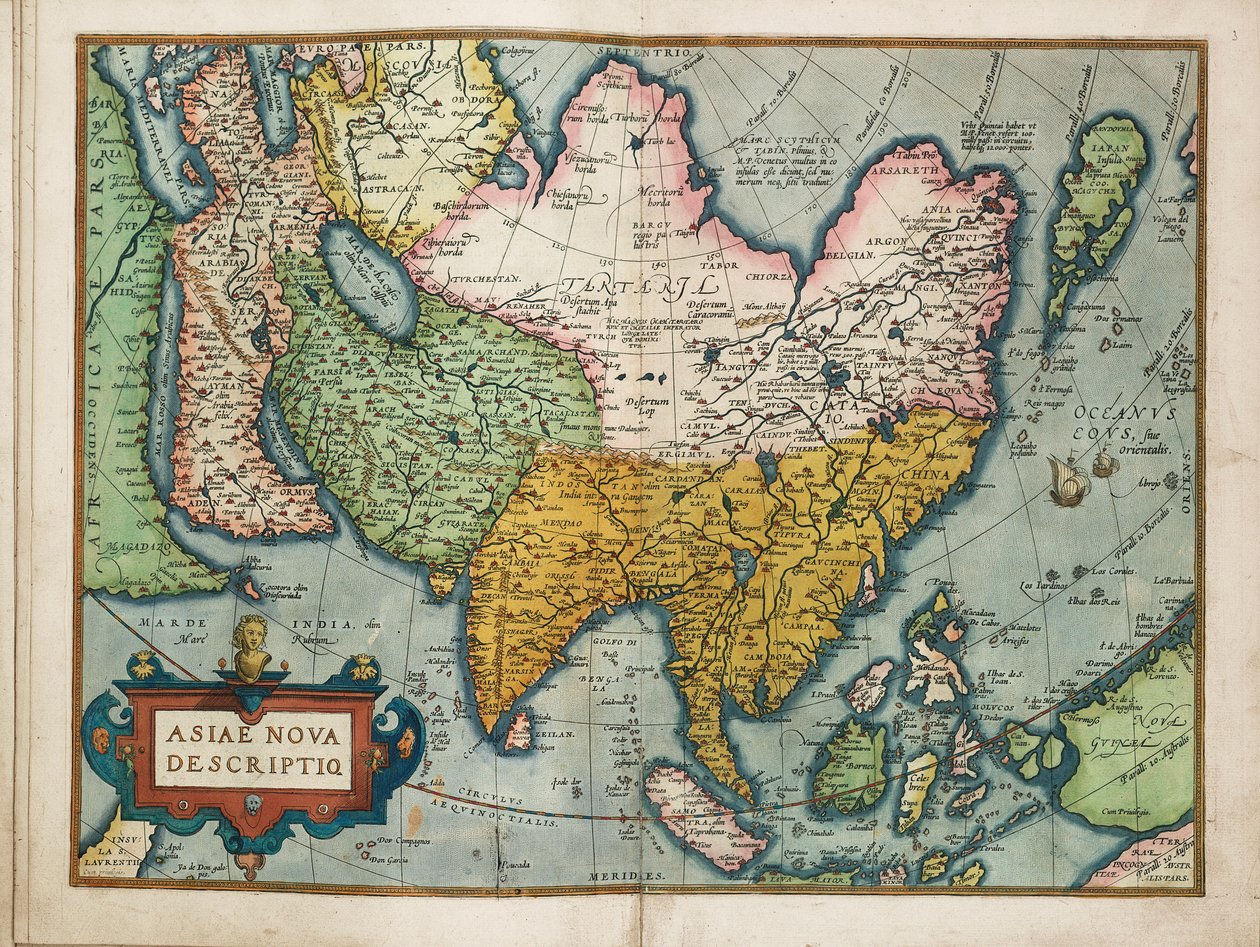En ny beskrivelse af Asien af Abraham Ortelius