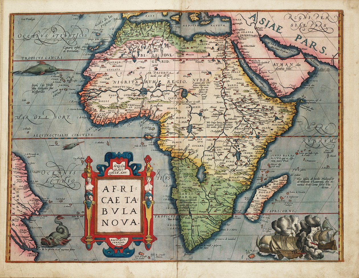 Et nyt kort over Afrika af Abraham Ortelius