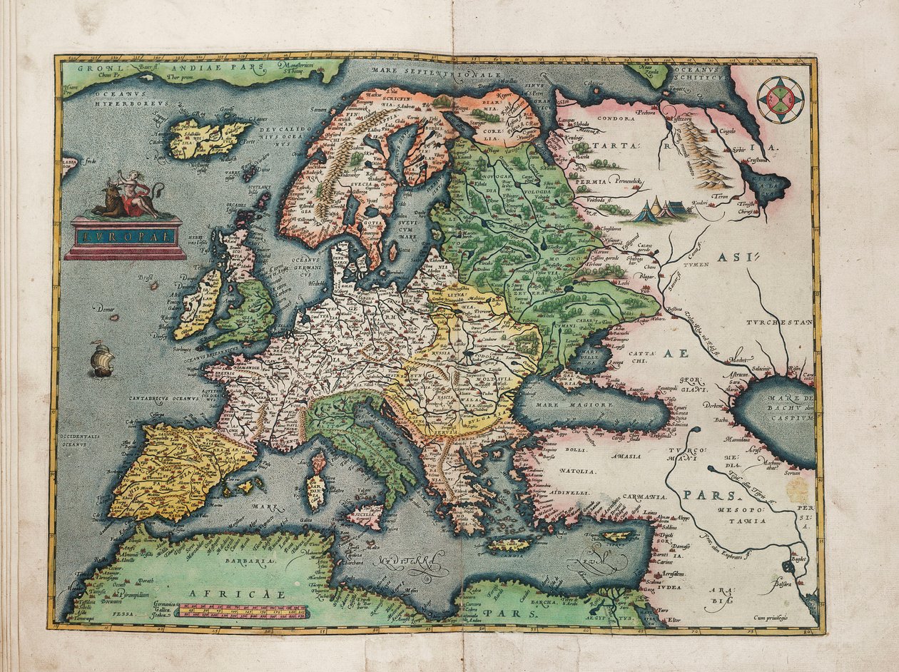 Europa af Abraham Ortelius