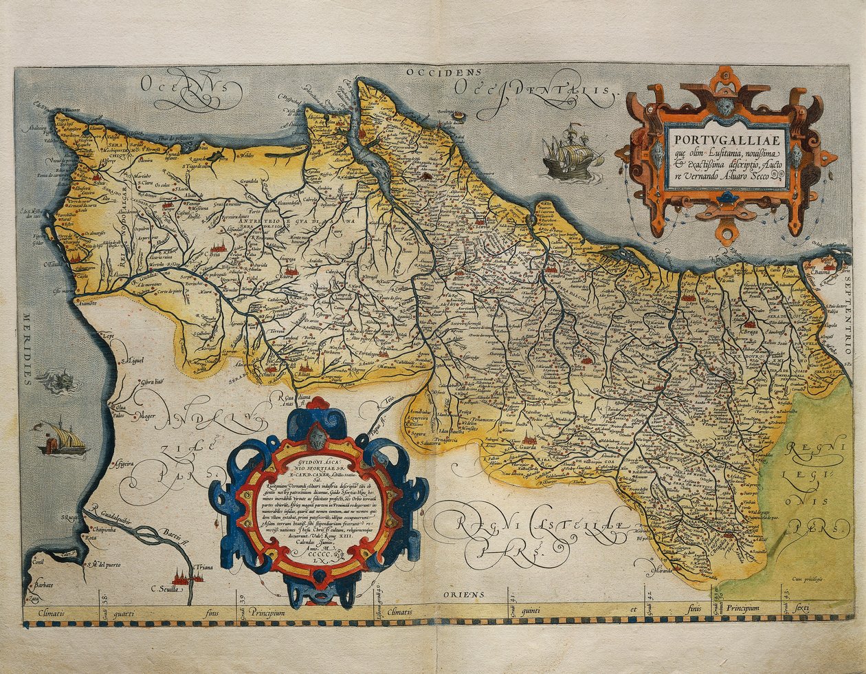 Kort over Portugal, fra World