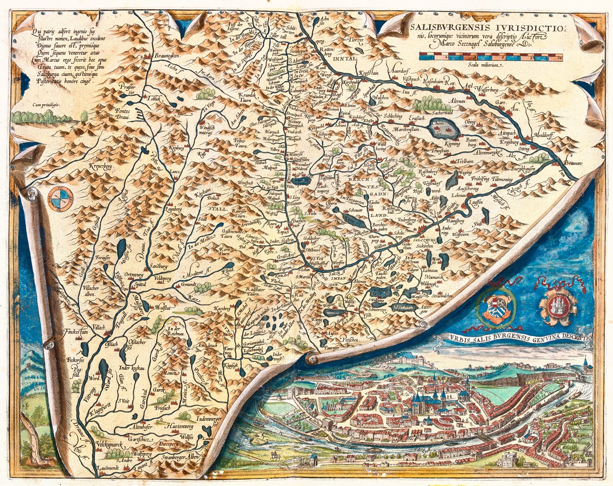 Salzburg, Østrig af Abraham Ortelius