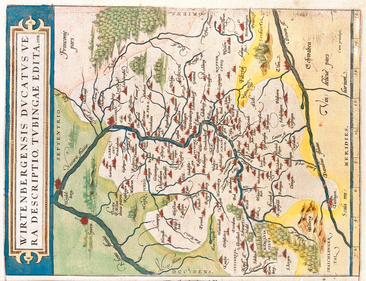 Delstat: Baden-Württemberg, Tyskland af Abraham Ortelius