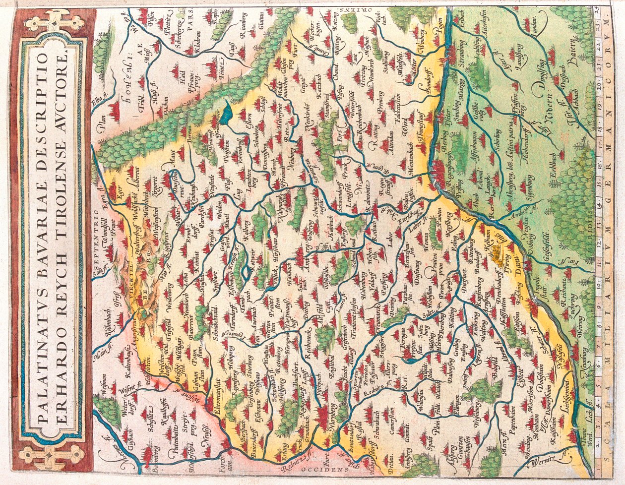 Delstat: Bayern, Tyskland af Abraham Ortelius