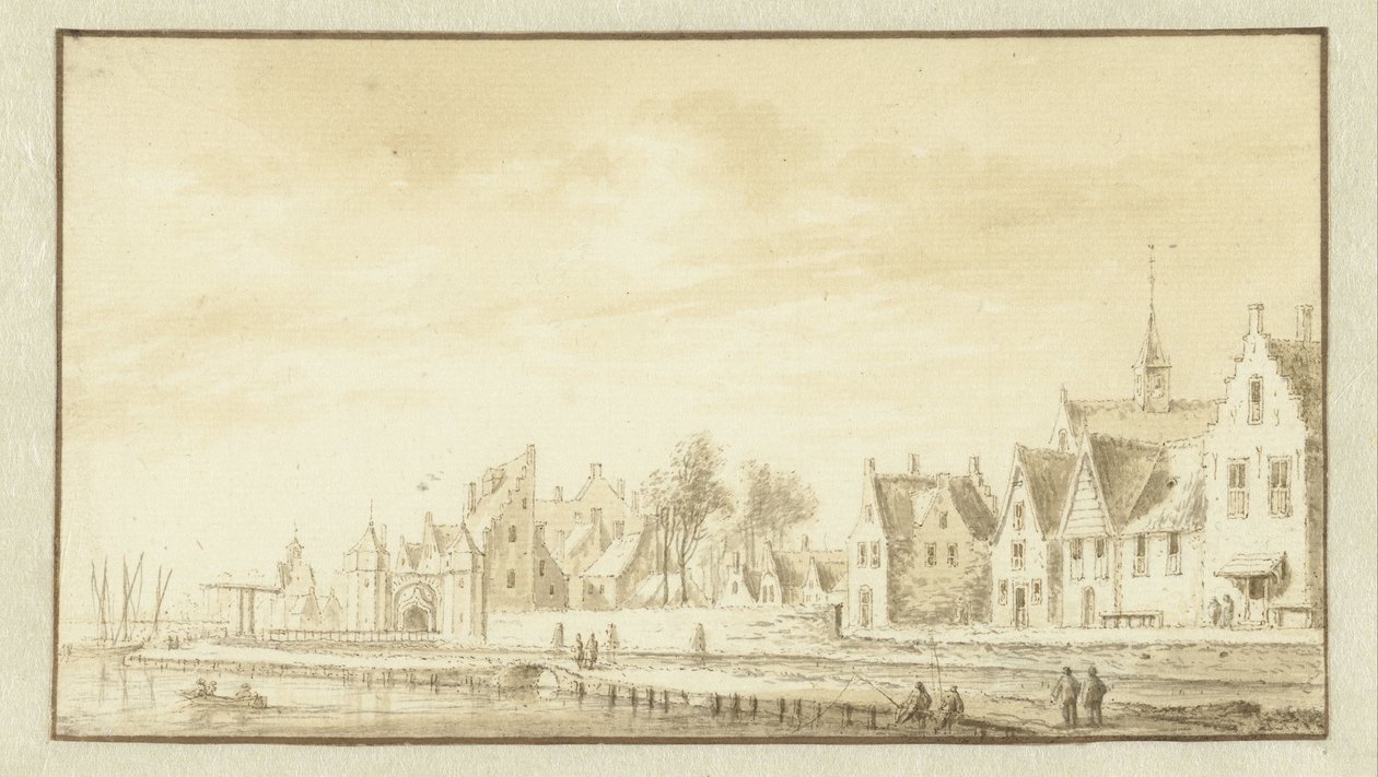 Udsigt over Montfoort af Abraham Rademaker