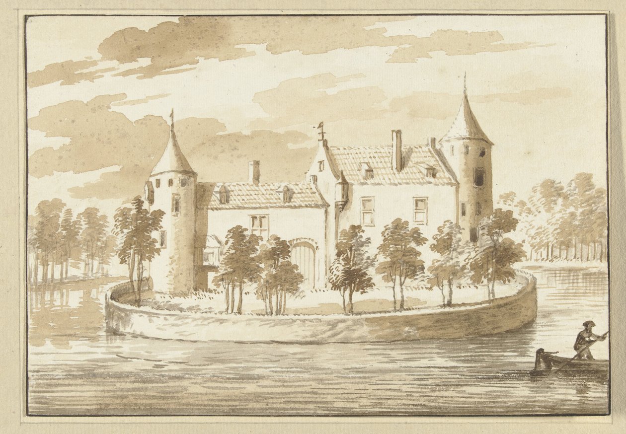 Huis te Baarsdorp på Zuid-Beveland af Abraham Rademaker