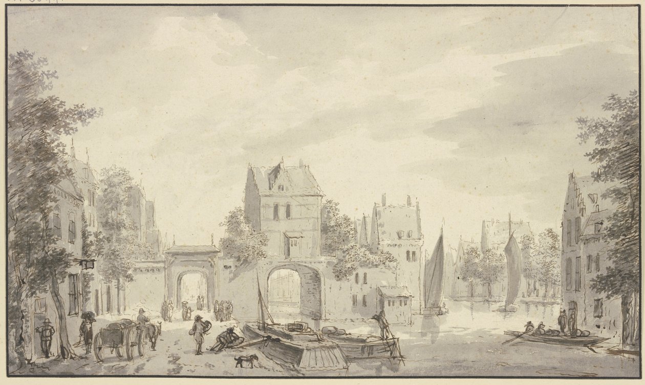 To byporte – en til vands og en til lands af Abraham Rademaker