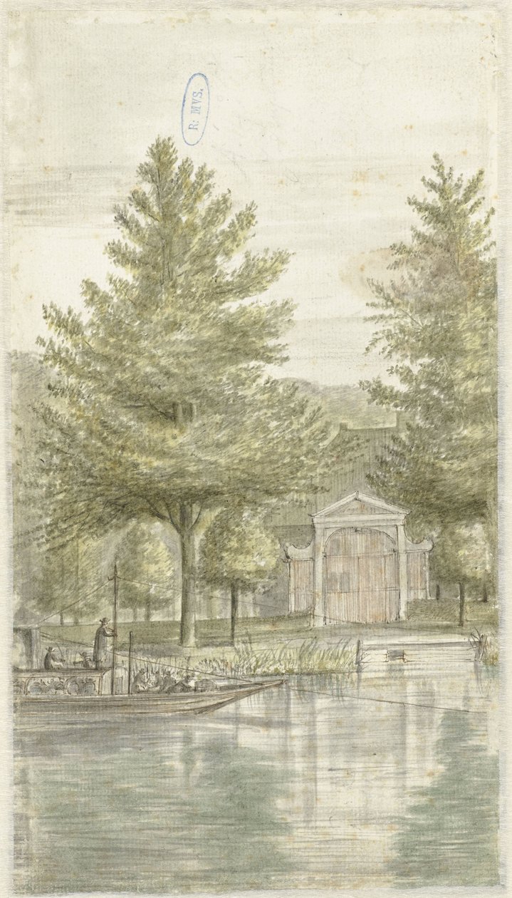 Trekschuit (Tug-Boat) ved siden af ​​Artist