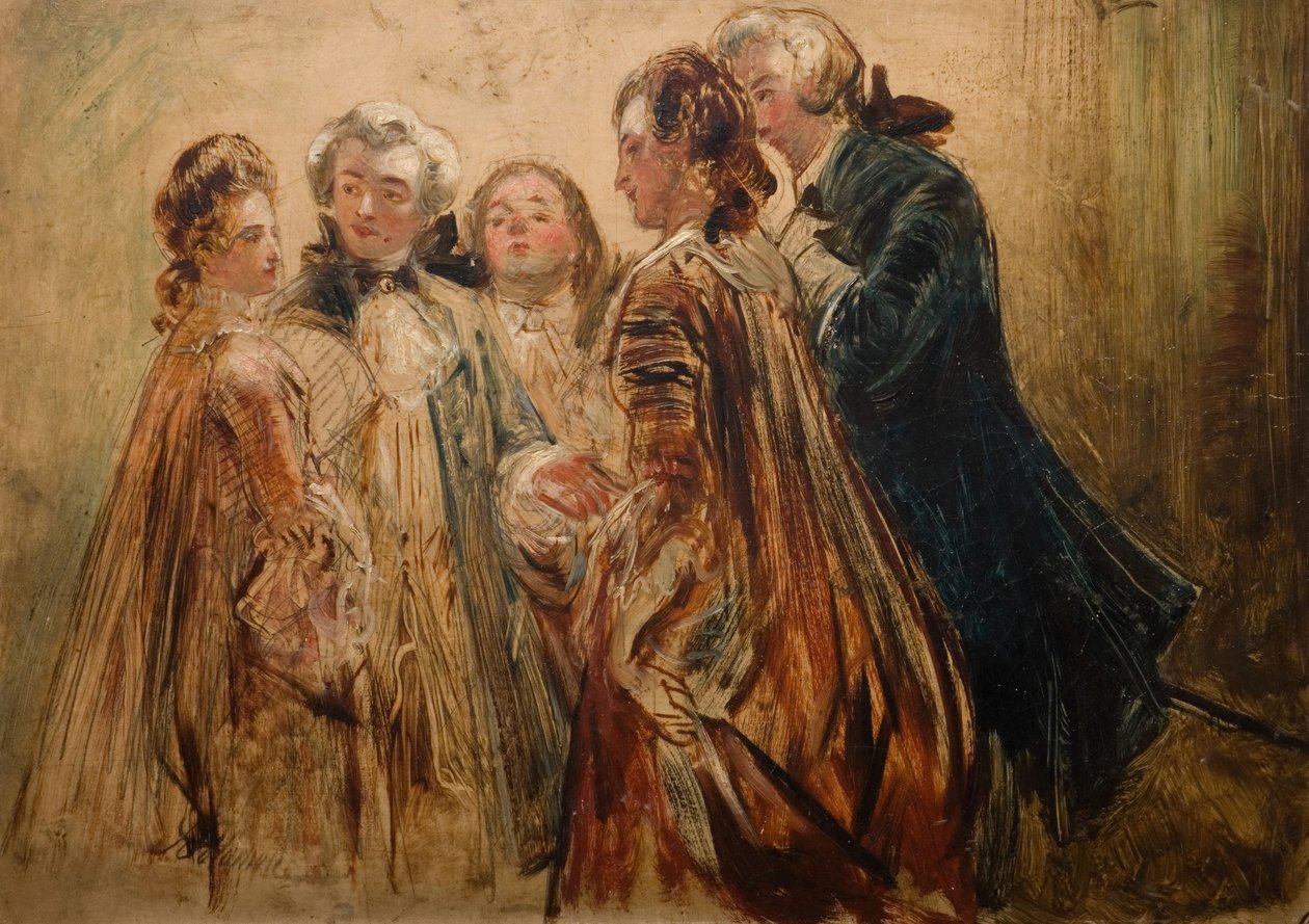 Samtalestykke, 1845-1850. af Abraham Solomon