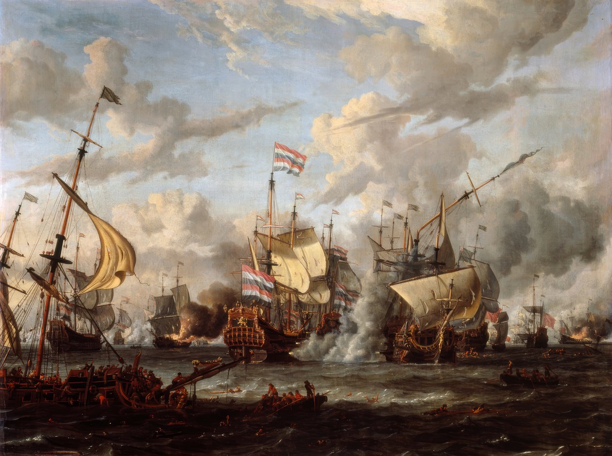 Søslaget ved Texel af Abraham Storck