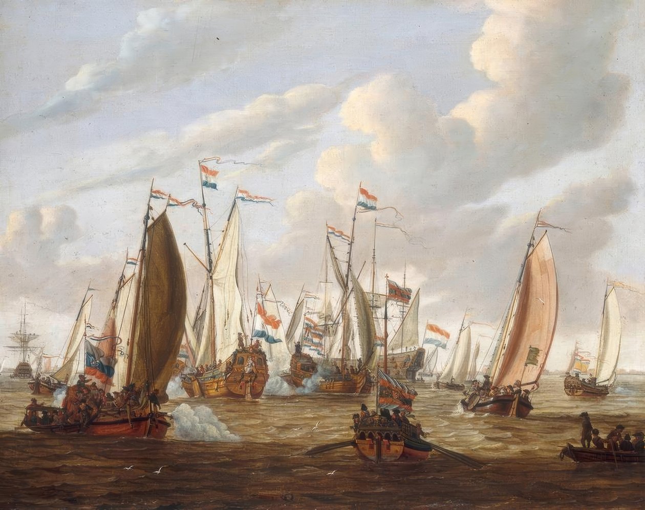 Peter den Store er fra det hollandske ostindiske kompagni af Abraham Storck