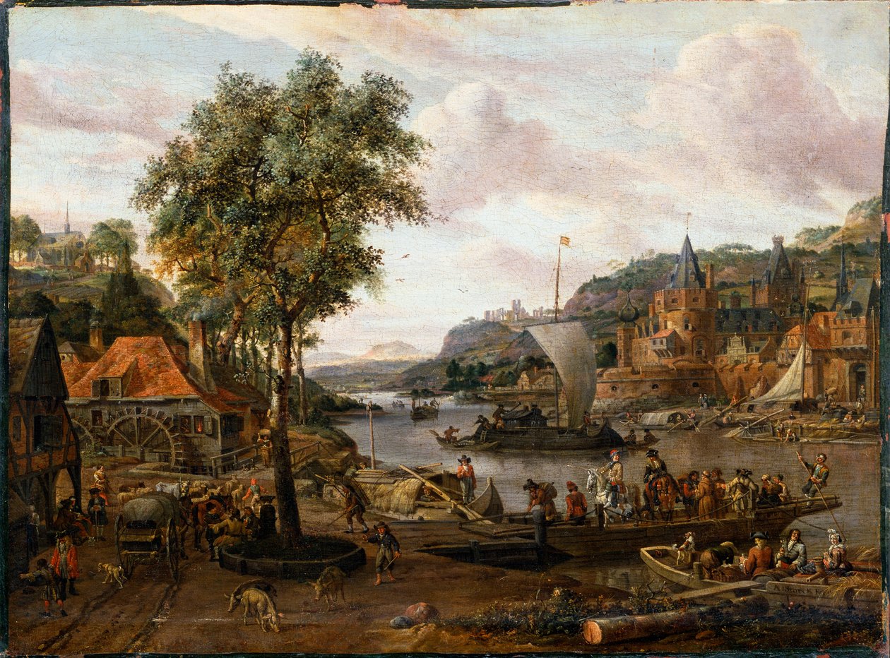 Sejlbåde, 17. eller begyndelsen af 1700-tallet af Abraham Storck