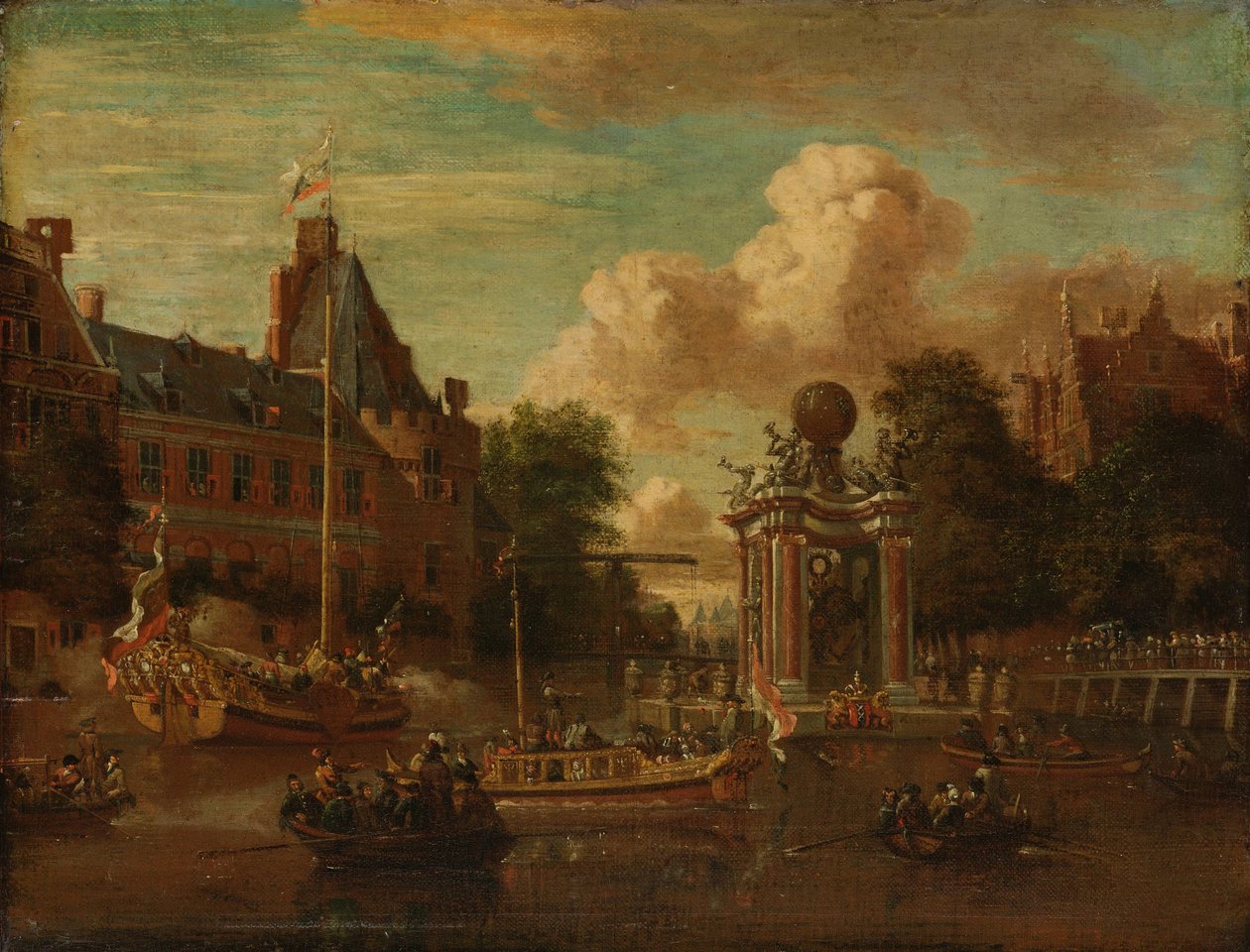 Den moskovitiske legation besøger Amsterdam, 29. august 1697 af Abraham Storck